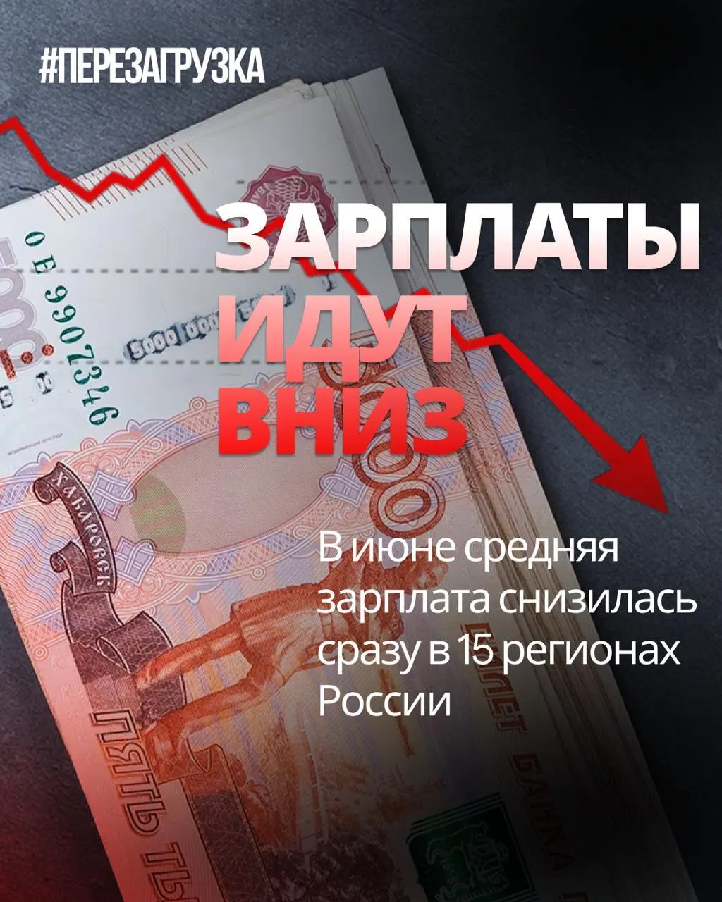 Согласно данным Росстата, в июне номинальные зарплаты снизились в 15 регионах России, а в отдельных регионах падение достигло 18%. Инфляция за месяц составила 0,87%, что снижает реальные доходы населения.